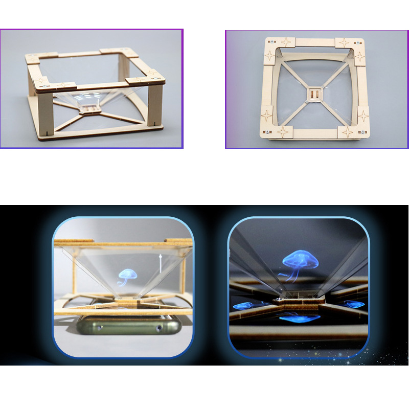 3D ホログラフィック投影 DIY モデル & 構築玩具科学 & 教育模型玩具子供のためのギフトおもちゃ