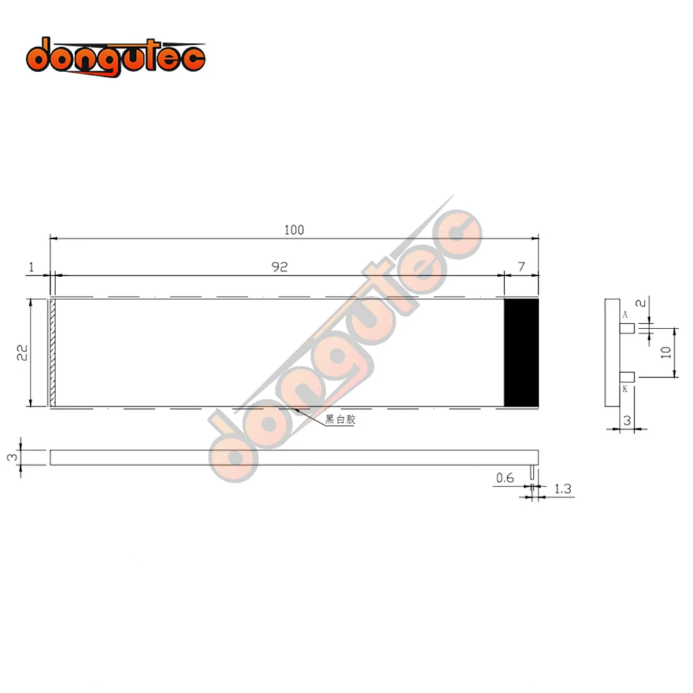 EDS806 retroilluminazione LCD blu bianco Yello colore