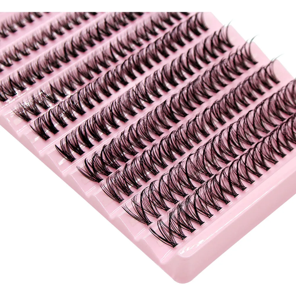 8-16mm Mix Super Bunch 200pcs Lashes Clusters Extensions Fake Eyelashes C/D Curl 30D Charm Style Russian Volume