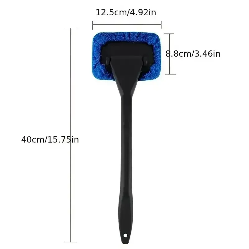 Herramienta de lavado de parabrisas, Kit de cepillo de limpieza de ventanas, accesorios para Interior de coche, mango largo, 1 ud.