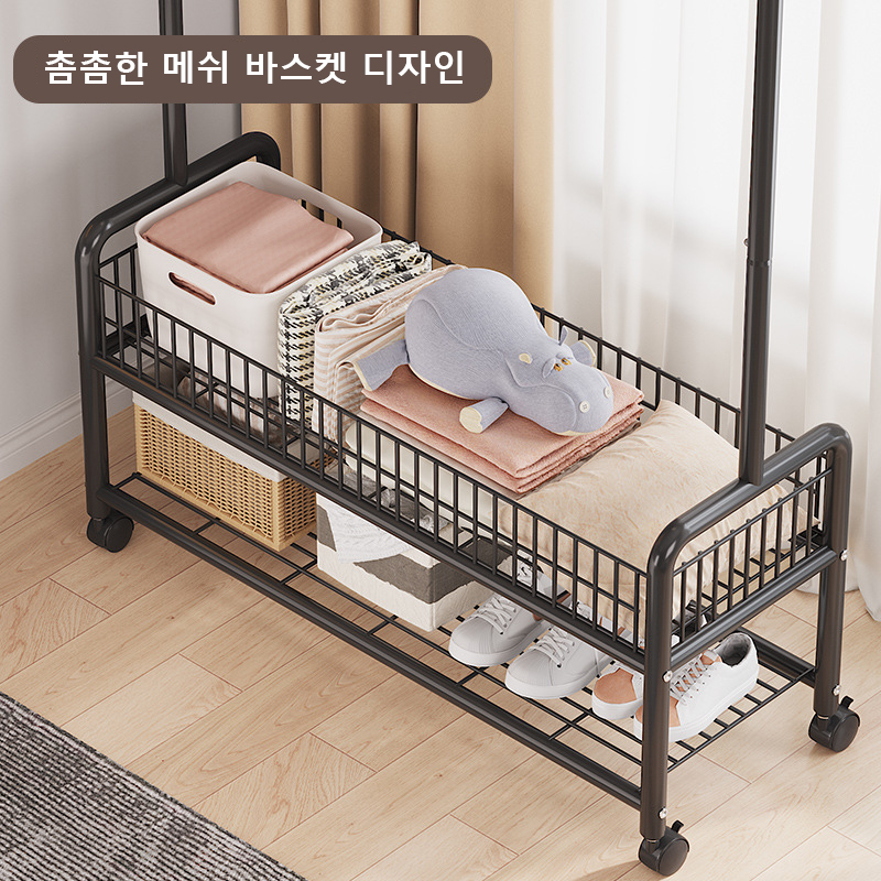 이동식 옷 랙 바닥 옷걸이 스탠드 보관 옷장 모자 스탠드 보관 상자 침실 가구 perchero de Pie Coat Rack