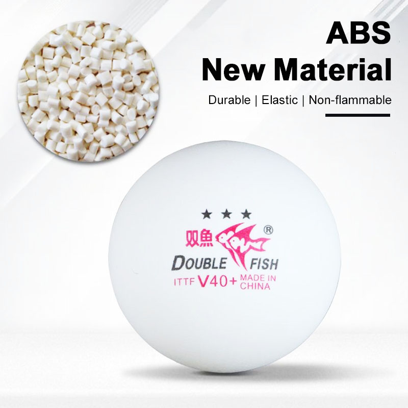 本物のダブルフィッシュ V40+ 3 スター 30 個ピンポンボール縫い目 ABS 新素材卓球ボール ITTF 標準ピンポンボール