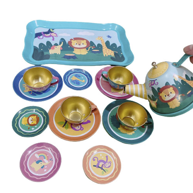 Simulation Tea Set Teapot Kitchen Afternoon Tea Pretend Play Toy Children's Play House Tableware Educational Toys For Girls Kids