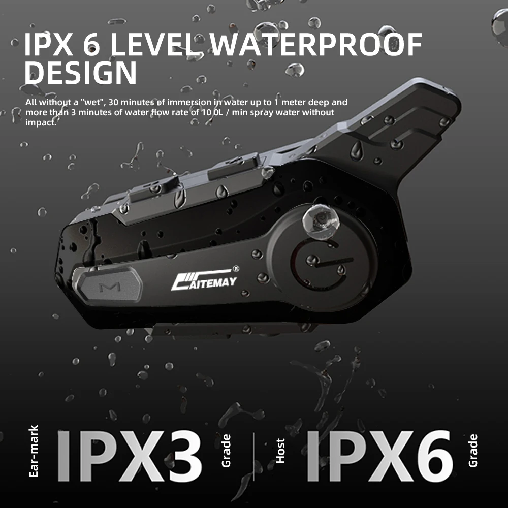 Comunicador de interfono de 1000M X1 Plus, intercomunicador para casco de motocicleta, auriculares Bluetooth, interfono impermeable para Moter