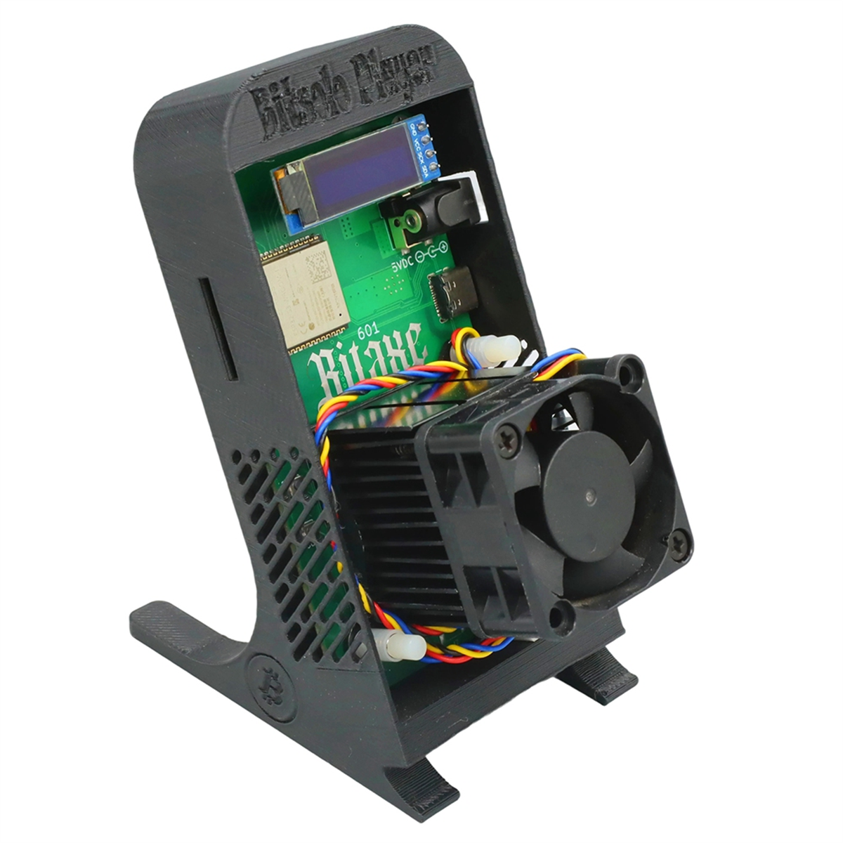 BABQ Bitaxe Gamma 601 Solo Miner 1.2TH/S 18W BM1370 From Antminer S21 Pro Asic Bitcoin BTC Miner with Stand EU PLUG