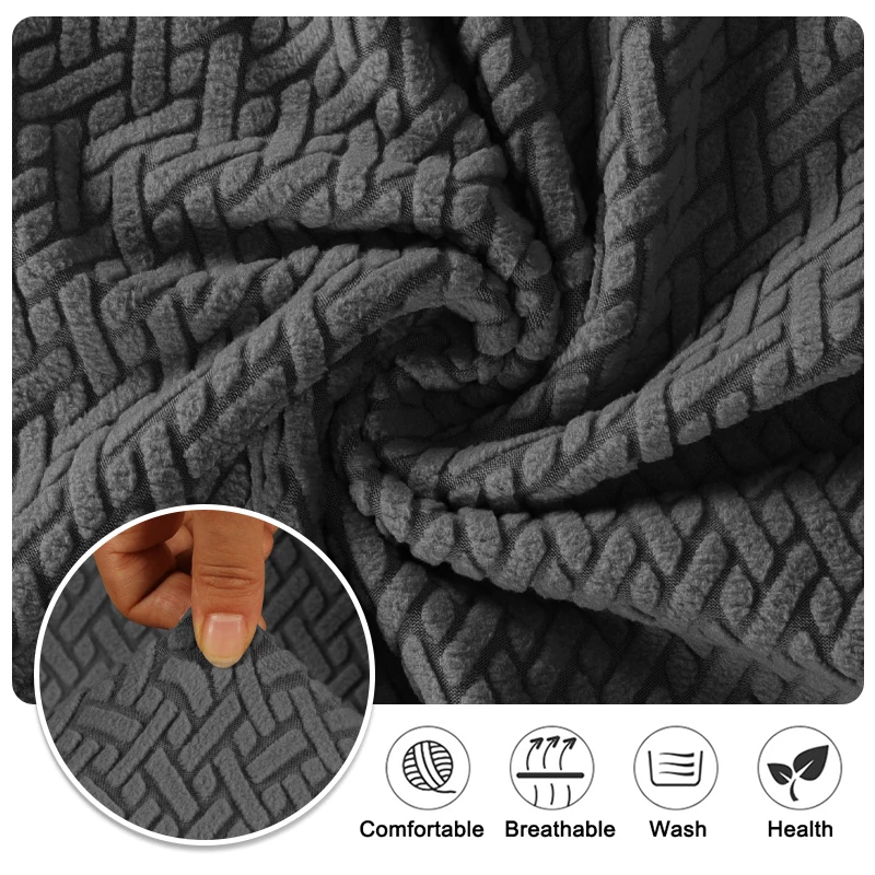 Funda de sofá reclinable de punto, fundas de sofá elásticas de Jacquard, Protector de sofá elástico para el hogar, funda de sofá antiarañazos para mascotas