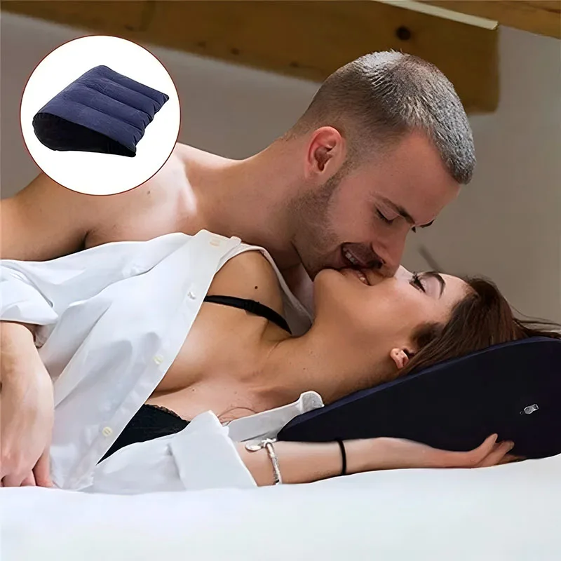 Almohada de viaje inflable, almohada corporal multifuncional, almohada Lumbar para Yoga, posición de viaje, soporte, cojín de aire, almohada Triangular