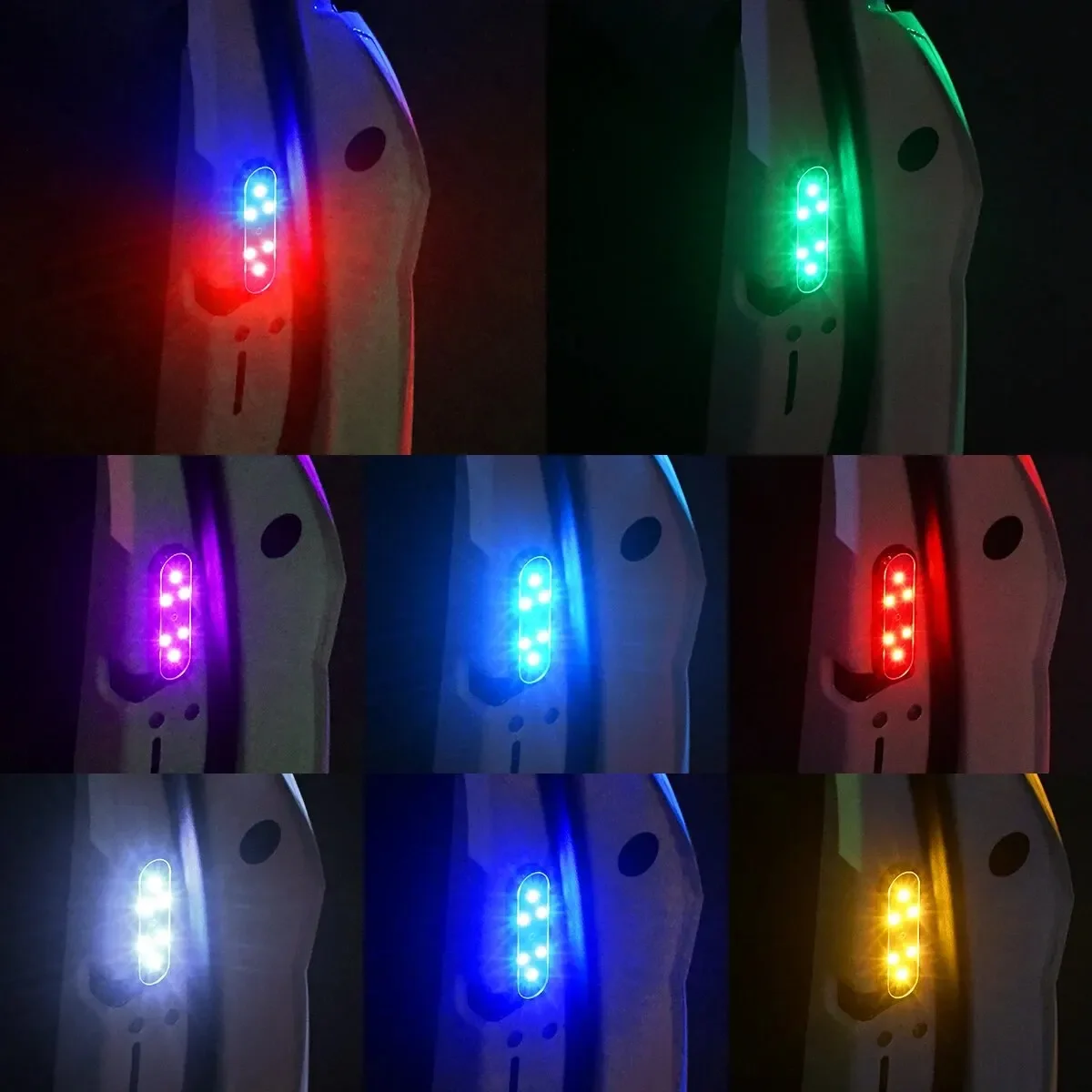 1/2 PCs รถประตูไฟ LED ยินดีต้อนรับ Light การควบคุมแม่เหล็ก USB ชาร์จอัตโนมัติเปิดประตูปลอดภัย Anti-collision ฉุกเฉินสัญญาณโคมไฟ