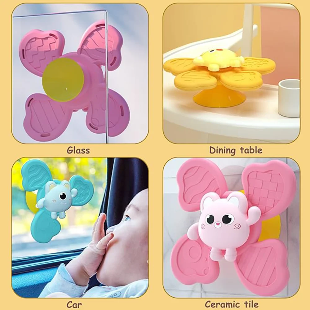 ของเล่นอ่างอาบน้ำของเล่นสำหรับเด็กถ้วยดูดสุญญากาศสำหรับอาบน้ำลายการ์ตูนของเล่น kado ulang tahun คริสมาสต์เพื่อการศึกษาสำหรับเด็ก