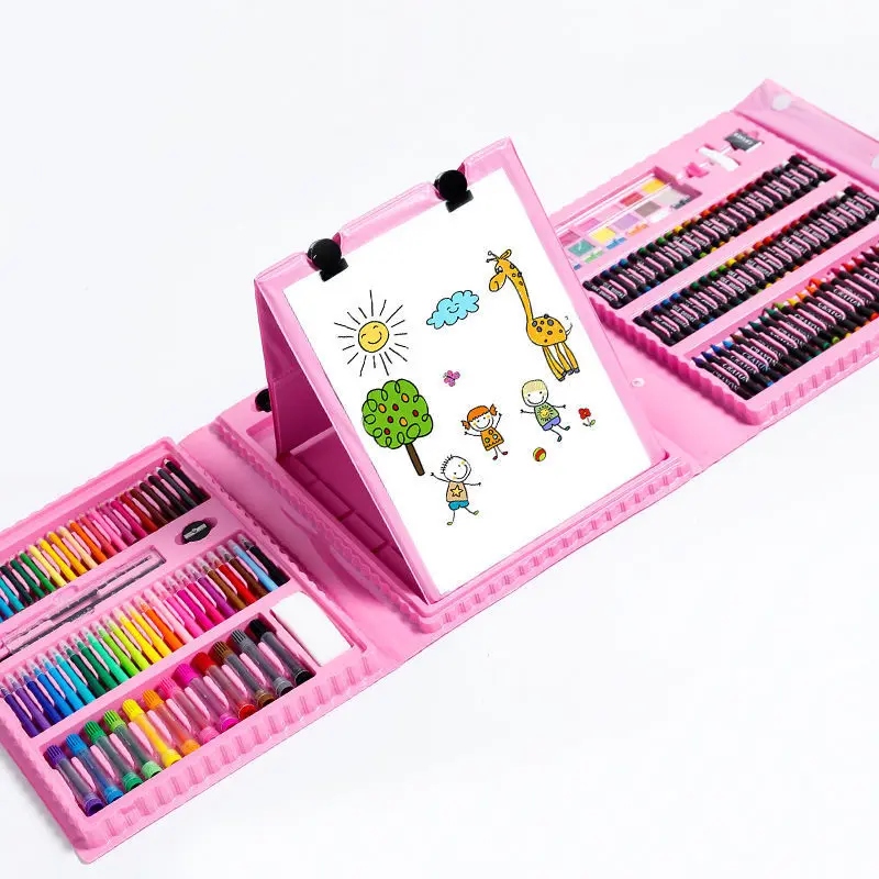 Children's Painting 색칠공부 Full Set Brushes Art Tools Gift Box Set Developing Children's Create Draw Interests  Art Supplies