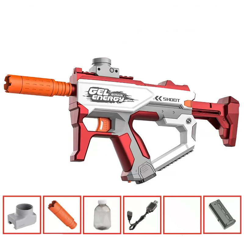 Automatic Electric Space Gun Toy Launcher Water Polo Pistol Automatic Space Outdoor Shooting Game Gun