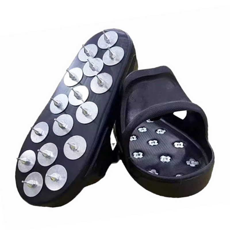 1Pair Flexible Soft Spiked Shoes for Epoxy Floor Coating Epoxy Paint Self-Leveling Cement EVA Soft Material US Large Size