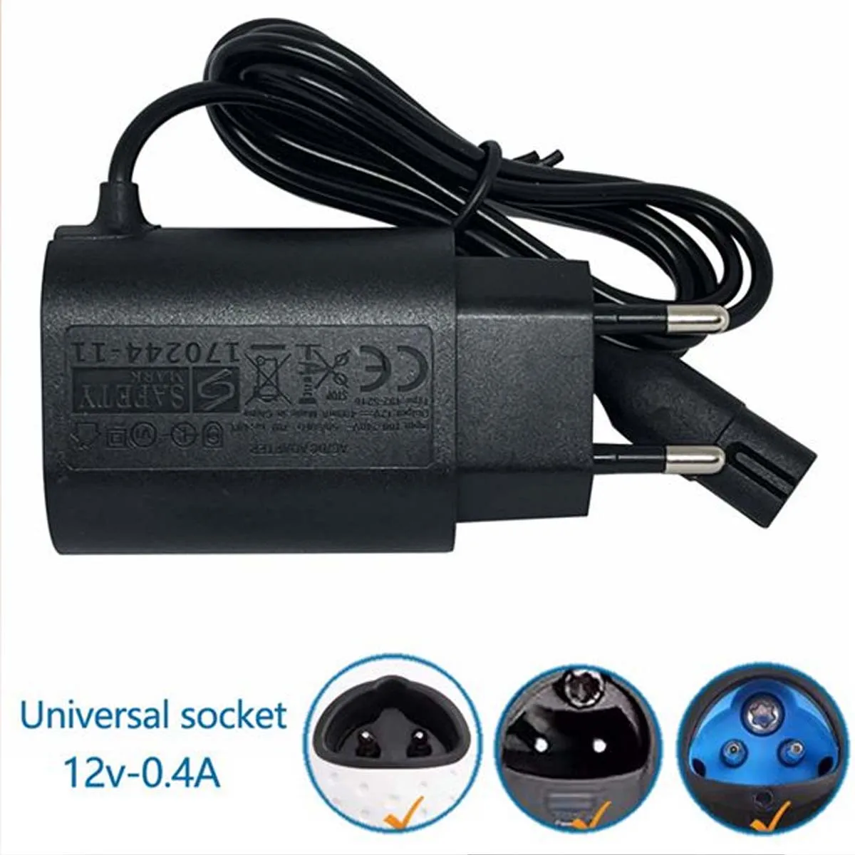 12V 0.4A Replacement Shaving Charger For Braun Series S3 S5 S7 S8 S9 Electric Shaver Charger Adapter Easy Install EU Plug