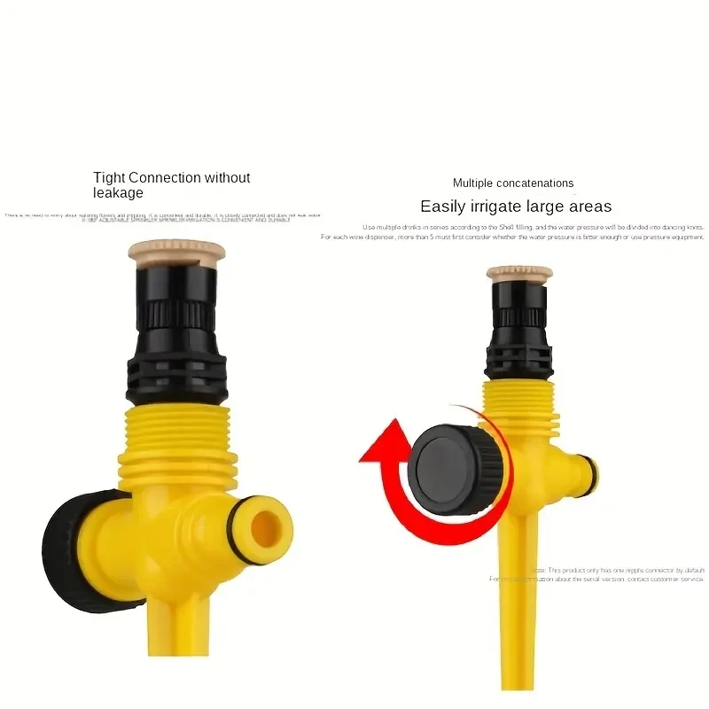 360 °   Irrigatore da giardino automatico con rotazione: perfetto per prati, aziende agricole e serre!