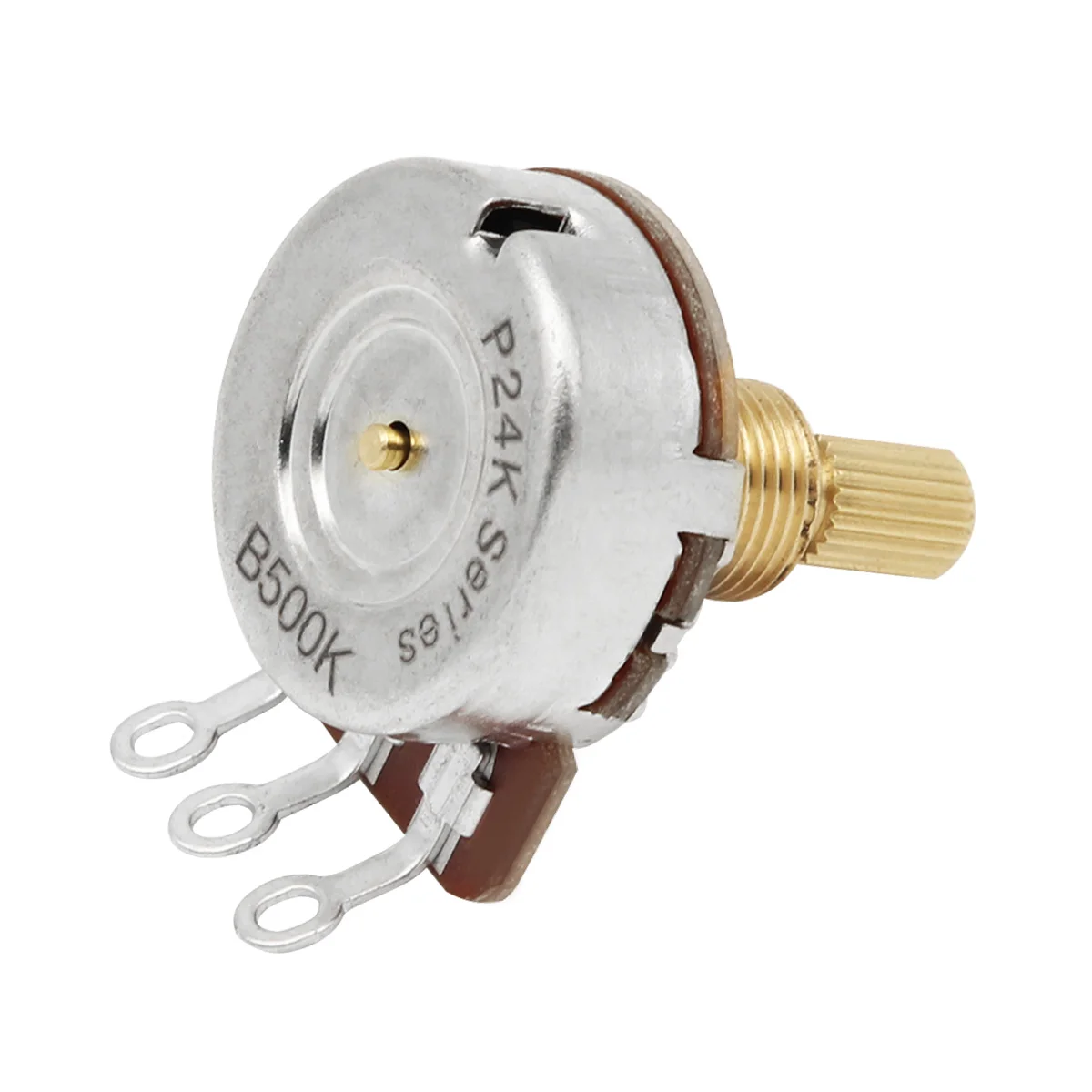 Mới 4 3/8 "24 Răng Trục Dài Đàn Guitar Chiết Áp Nồi Cho Đàn Guitar Điện, 500K/250K Tùy Chọn