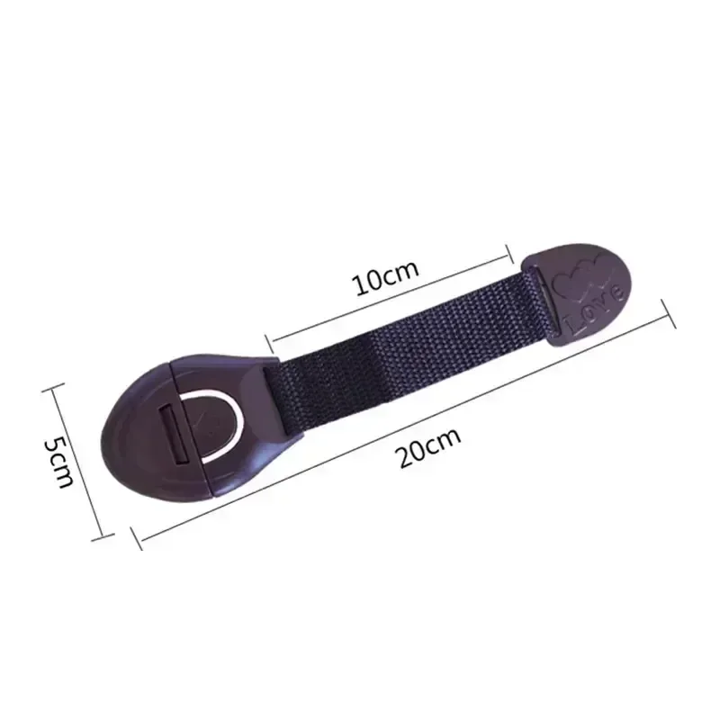 เด็กความปลอดภัยป้องกันล็อคประตูตู้ลิ้นชักตู้เย็นห้องน้ําล็อคเด็ก Security Protector ป้องกันไนลอนล็อคความปลอดภัย