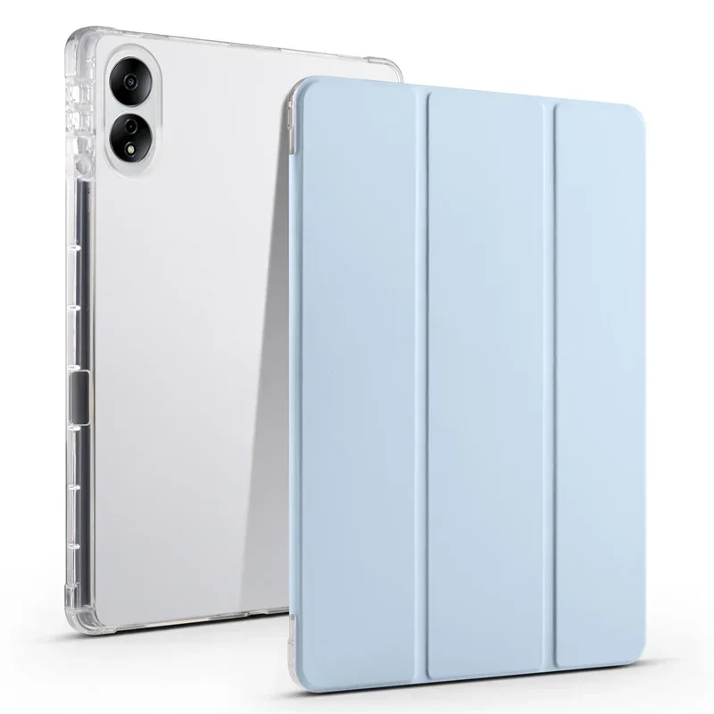Para Xiaomi Poco Pad funda con portalápices soporte abatible suave TPU trasera magnética funda para tableta para Redmi Pad Pro 2024 funda de 12,1 pulgadas