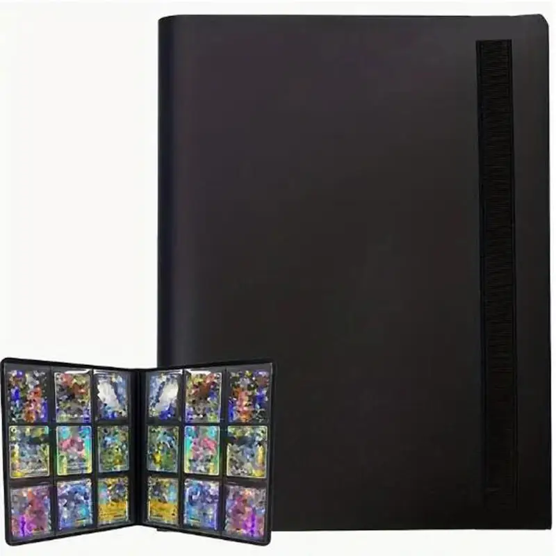 Carpeta de tarjetas coleccionables, álbum 160/360/480, tarjetero, 4/9/12 rejillas, carpeta de tarjetas, álbum, carpeta de tarjetas de gran capacidad, cuaderno