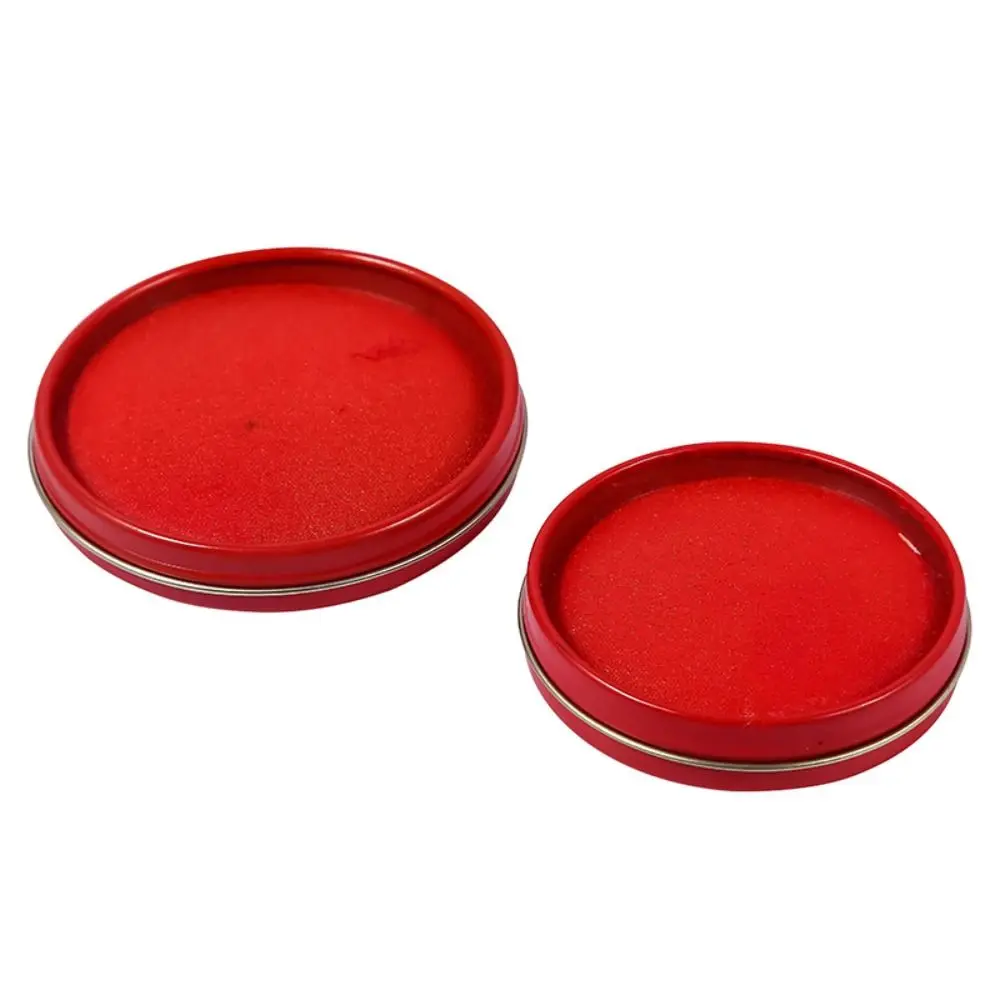 Clear Stamping Mini Fingerprint Ink Pad Quick-drying Anti-Fake Thumbprint Ink Pad Red Color For Notary Signing Inkpad Business