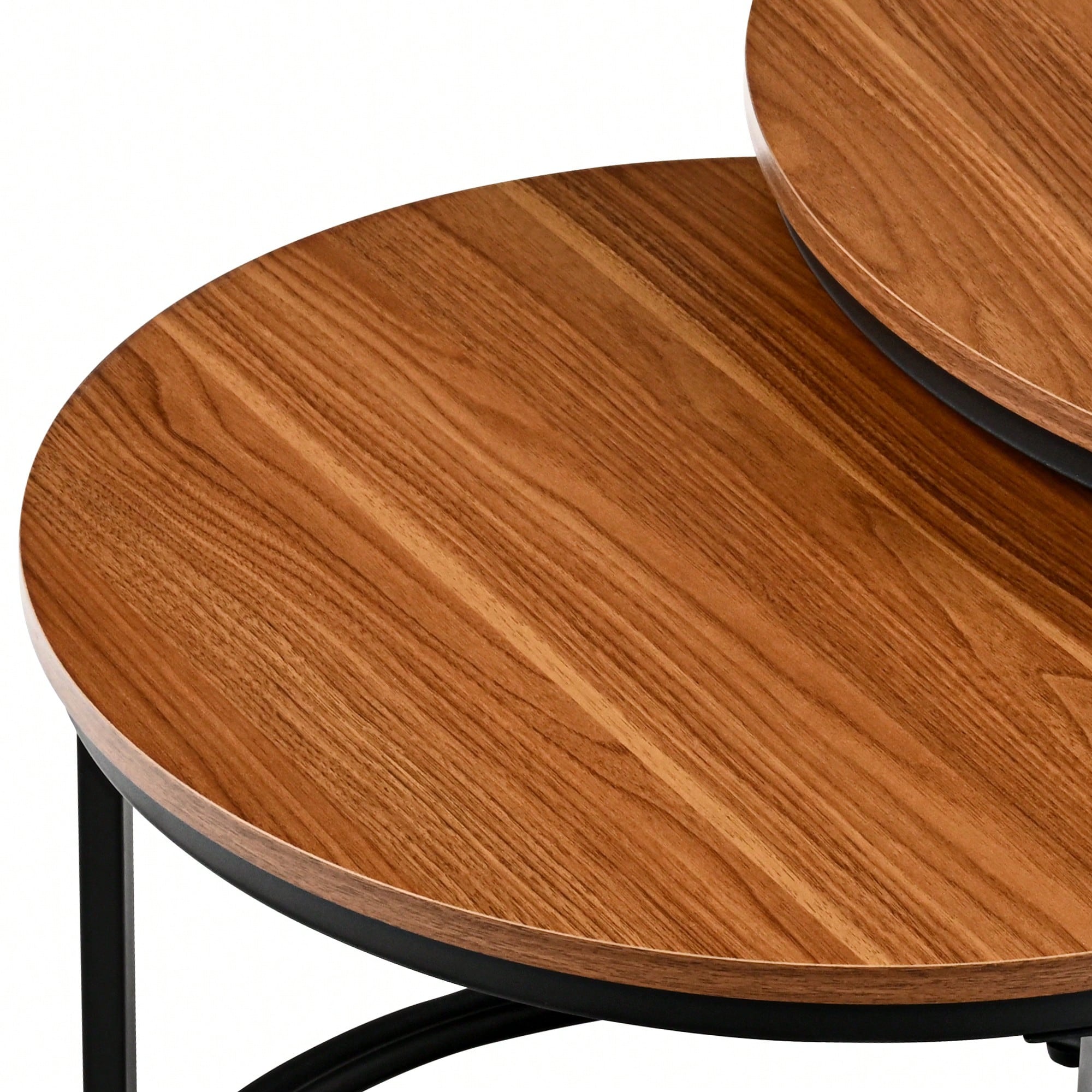 EGOONM 2Pcs Nordic Coffee Table 2 in 1 Round Combination Office Tea table Modern Minimalist Home Sofa Ins Side Table Living Room