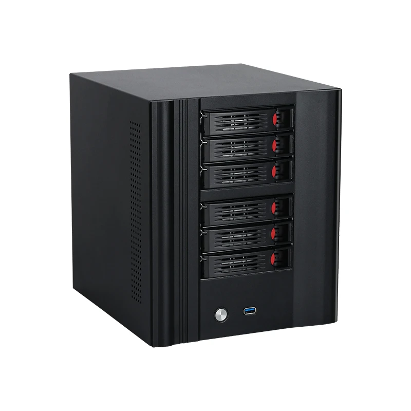 XCY X108 NAS 4/6/8 Bay 2,5/3,5 pulgadas SATA HDD Intel N150 DDR5 M.2 NVMe SSD 10G Ethernet tipo C Windows11 Linux RAID FreeNas