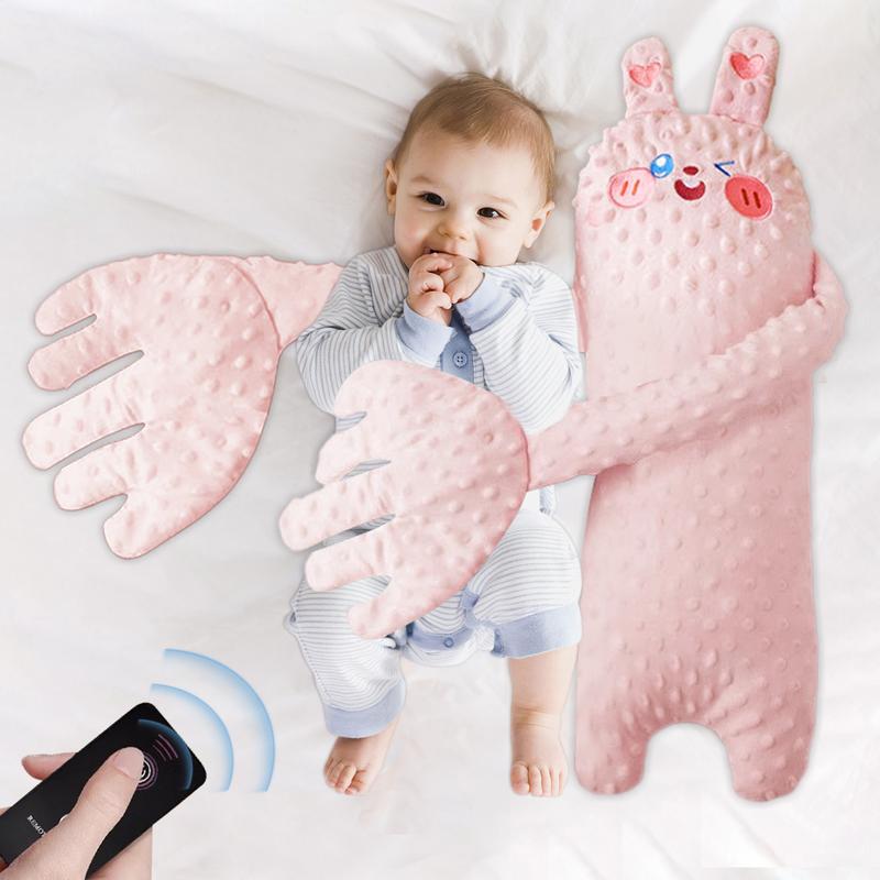 65cm de controle remoto elétrico bebê sono brinquedo dos desenhos animados urso em forma de pelúcia calmante bonecas batendo automático conforto travesseiro para infantil