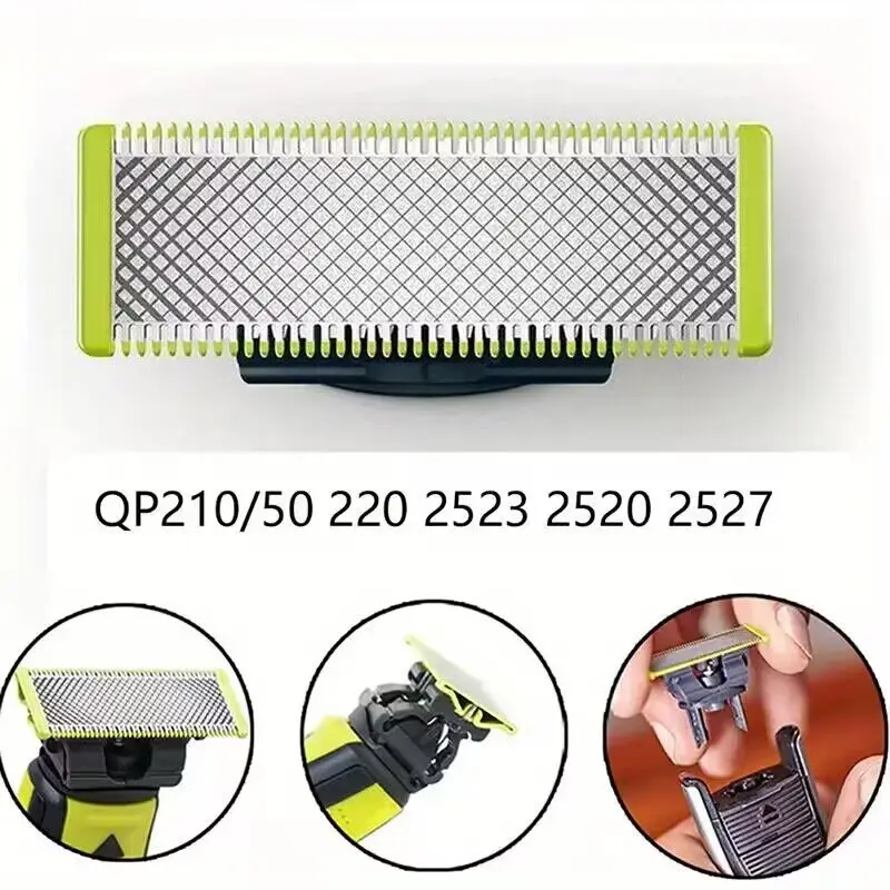 Rasierer-Ersatzklingen, kompatibel mit Philips One Blade QP2520 QP2630 QP2515 QP6510 QP6520 QP6530 Elektroschneider