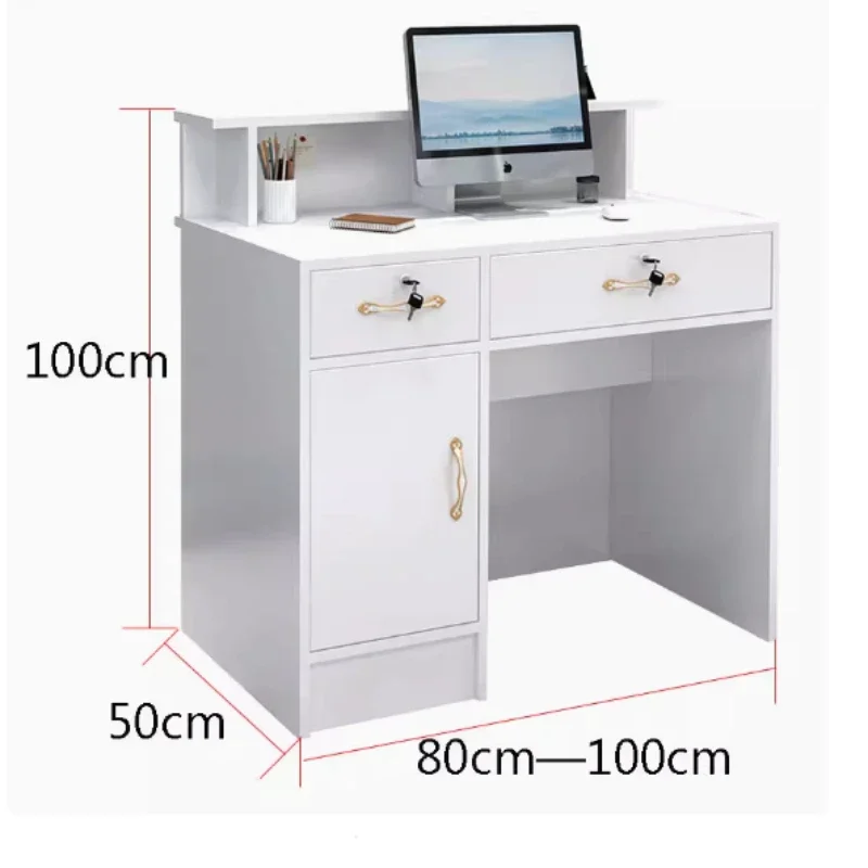 Banco reception per feste Mobili per centro bellezza Leggio di lusso Atelier Receptionist bancone Mostrador Reception Store Salon