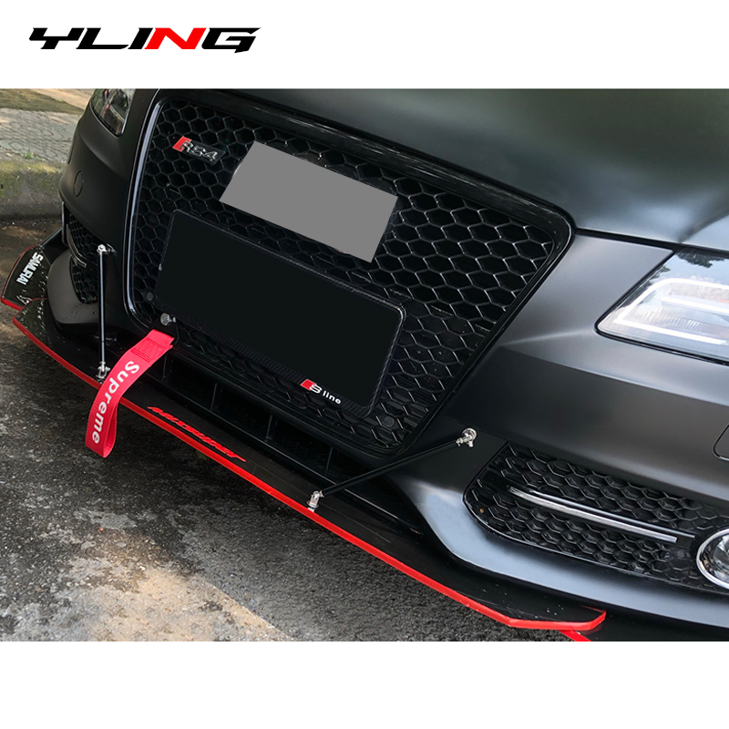 ユニバーサル車のフロントリアバンパーリップスプリッタースポイラーサポートバーキット装飾ロッド BMW E90 ゴルフ 5 6 7 パサート B6 B8 プジョー