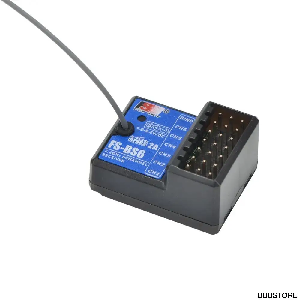 Récepteur FlySky FS-BS6 2.4Ghz 6CH AFHDS2 pour émetteur FlySky FS-GT5 FS-IT4S RC voiture bateau