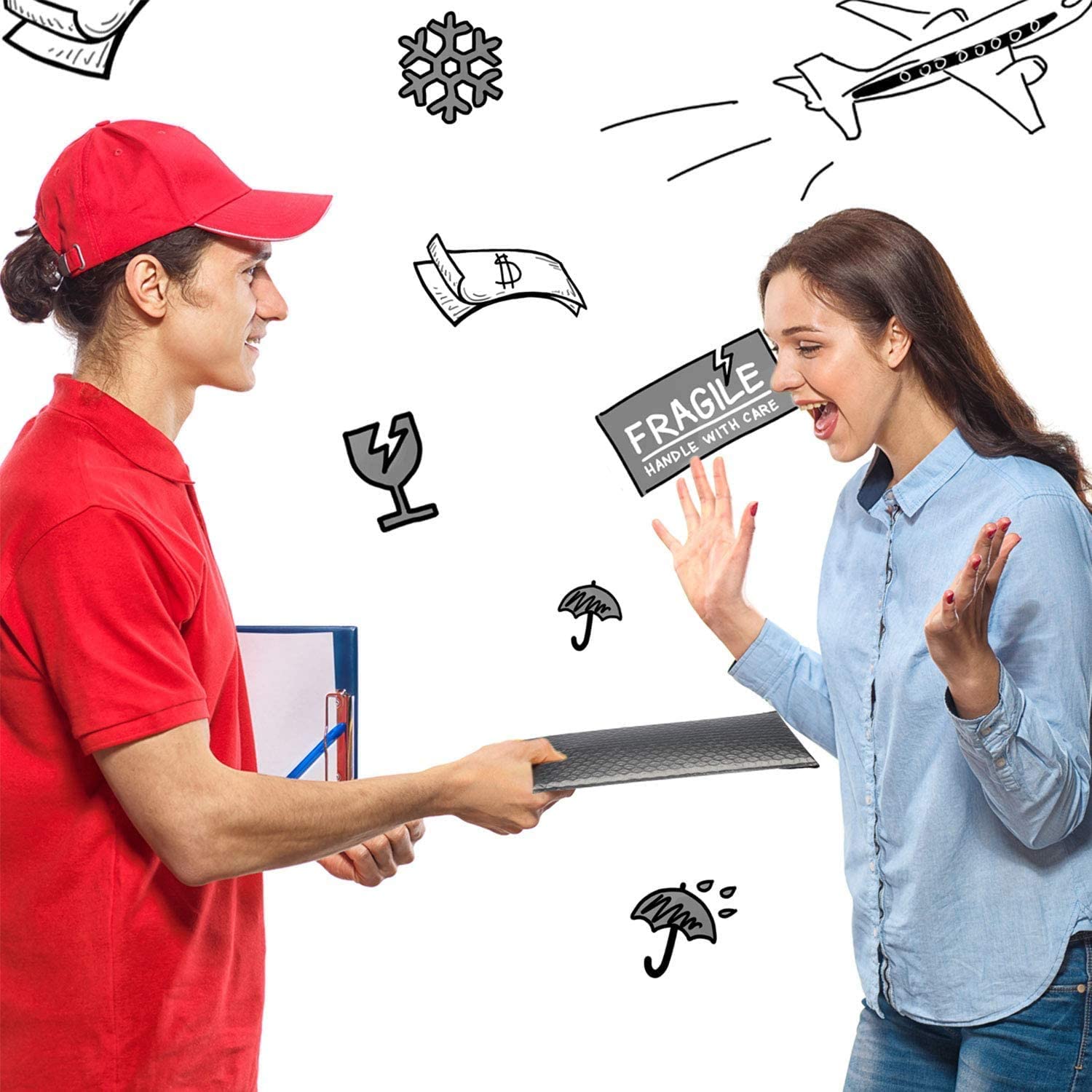 11x13/11x15CM Bubble Mailer 10PCS Self-Seal Packaging Small Business Supplies Padded Envelopes Bubble Envelopes Mailing Bags