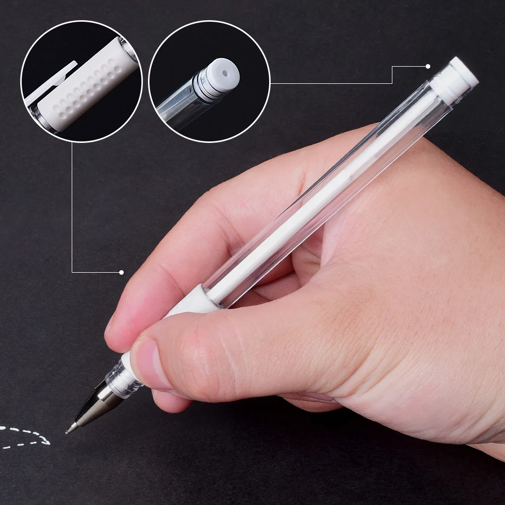 2 szt. Marker do brwi Microblading skóra chirurgiczna materiały do makijażu permanentnego biały chirurgiczny Scribe narzędzie akcesoria do tatuażu długopisy