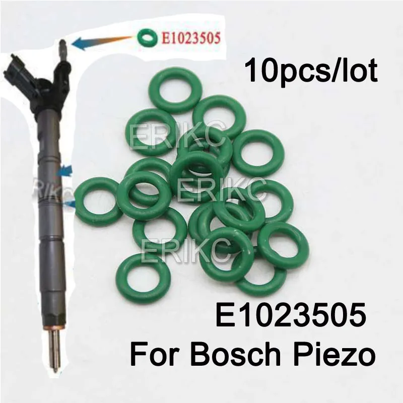 ERIKC E1023505 10 шт. уплотнительное кольцо, обратное масляное соединение топливной форсунки, уплотнительное кольцо для пьезоинъекций 0445 115 116 117