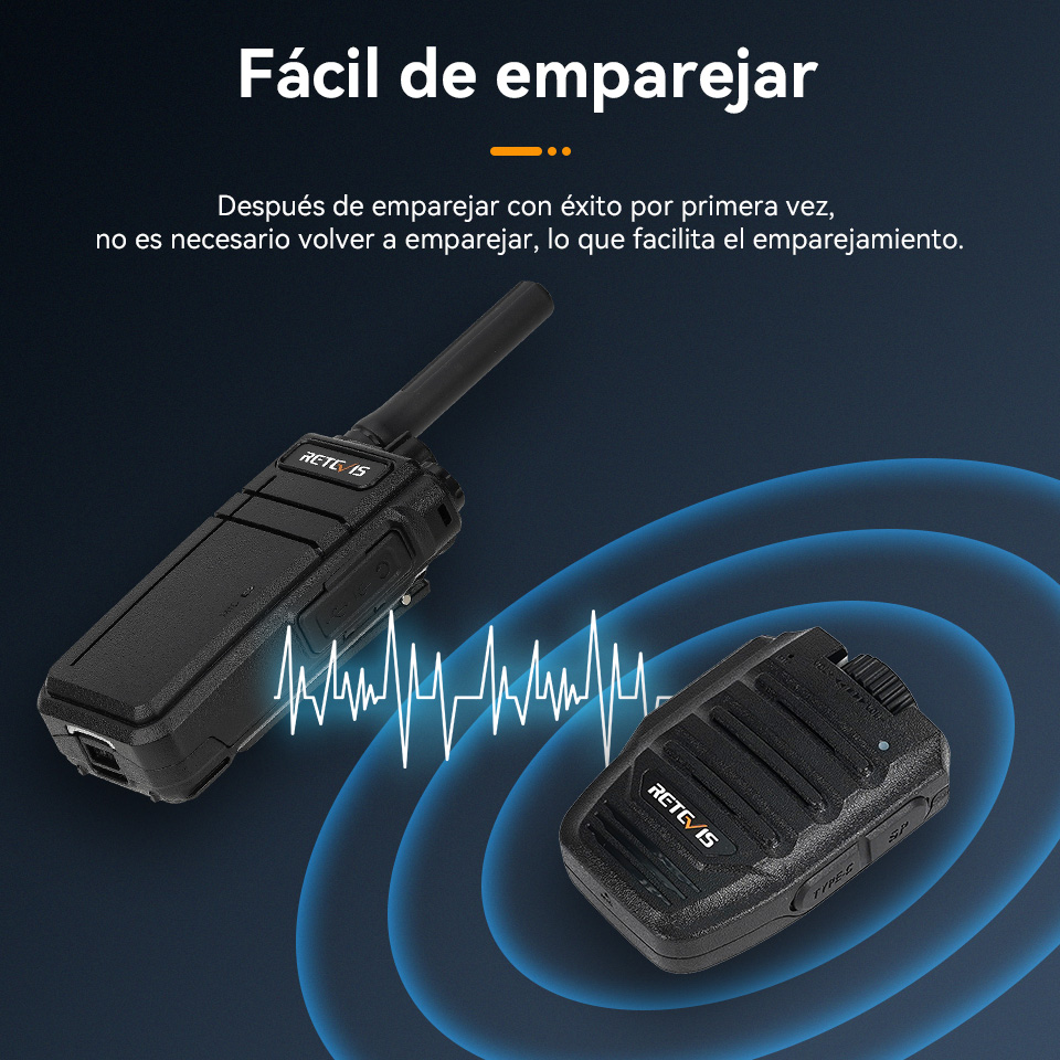 Retevis HWN001 Walkie Talkie Bluetooth micrófono remoto inalámbrico volumen fuerte PTT altavoz micrófono para Retevis RB37 RB637 RB689 HD2