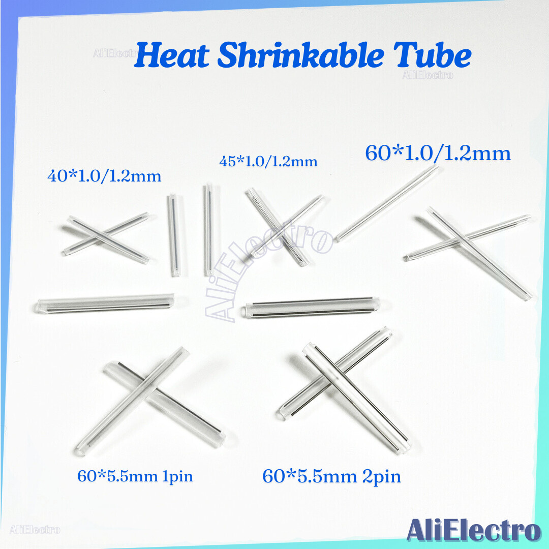 Heat Shrinkable Tube 40mm 45mm 60mm 1pin 2pin Smoove Fiber Optic Splice Protector Tubo Cable Heat Shrink Tube Protector Sleeves