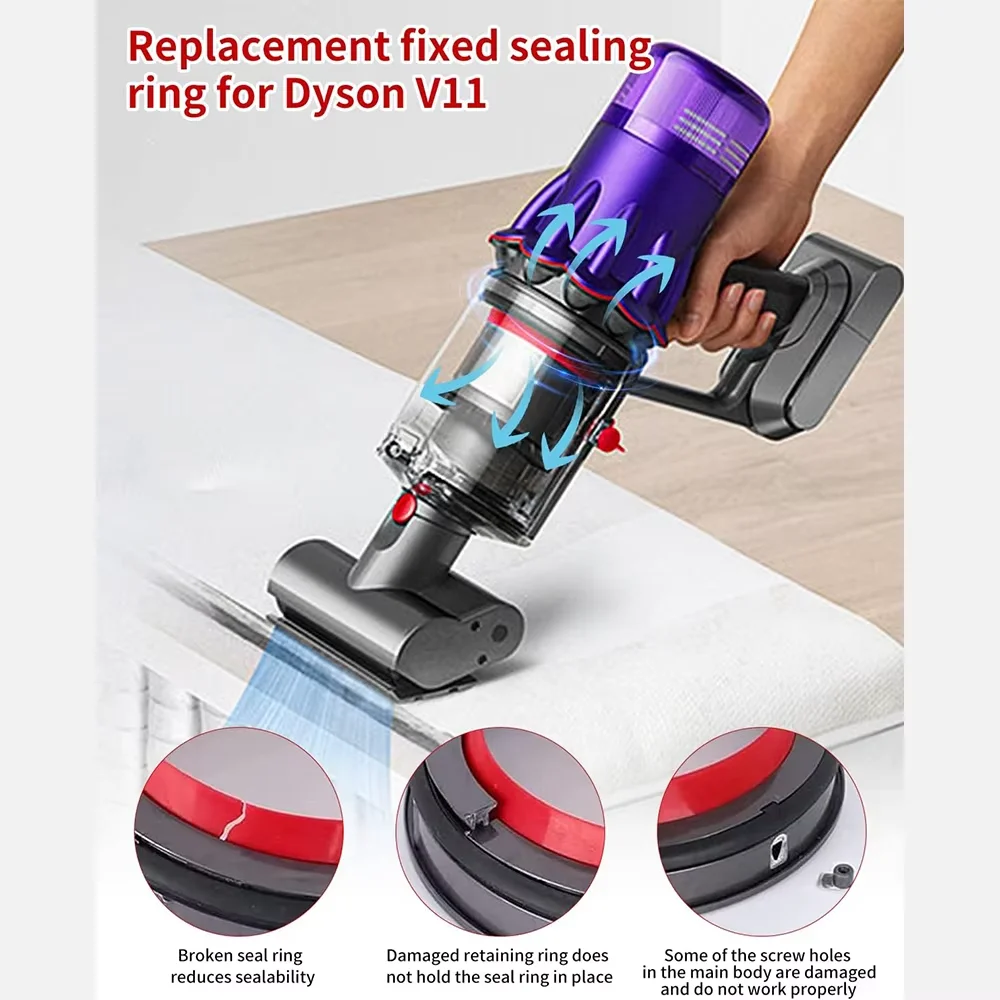 Dust Container Top Fixed Sealing Ring for Dyson V11 V15 SV14 SV15 SV22 Vacuum Cleaner Repair Part Accessories