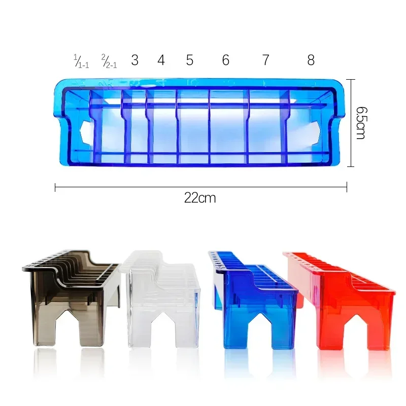 8 Grid Base Storage Box for 8P Universal Hair Clipper Limit Guide Comb for Barber Hair Styling Tool Kit Accessories