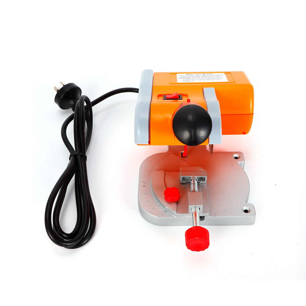 Mini lame de scie circulaire à coupe transversale, coupe d'établi, métal mou, bois, table en plastique, angle d'onglet, coupe d'acier, 7800 tr/min, 0-45 °