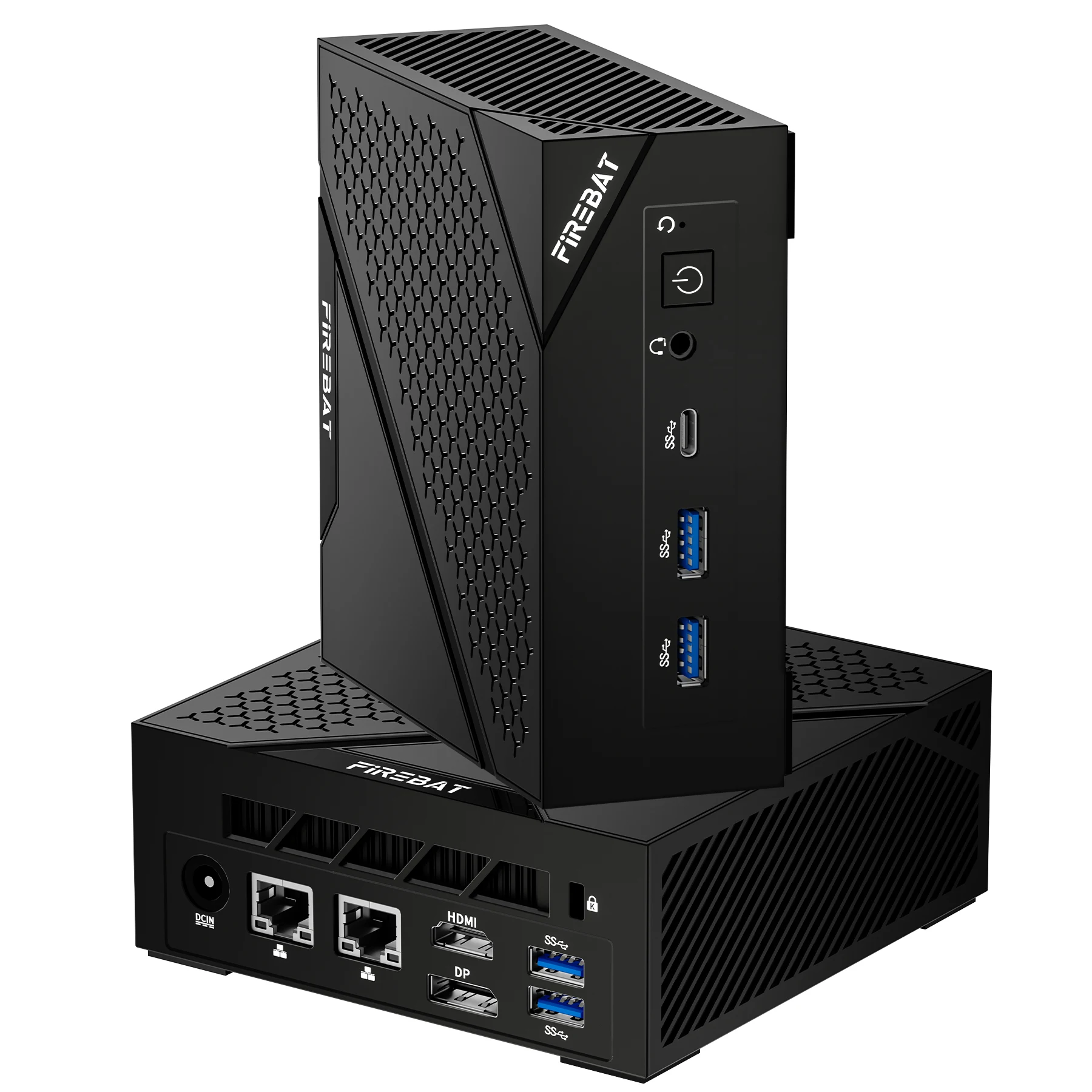 FIREBAT AM02 MINI PC AMD Ryzen 5 6600H DDR5 16GB RAM 512GB SSD WIFI6 BT5.2 Computador portátil de desktop MINI-PC