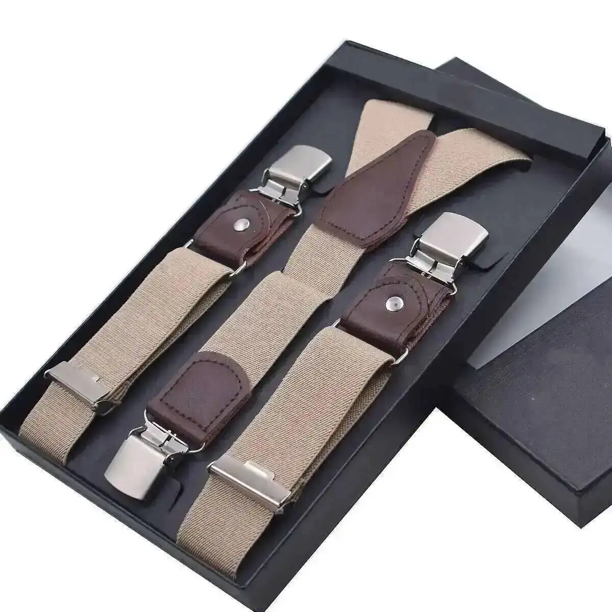 Diseño de 3 Clips para hombres y mujeres, tirantes ajustables de 35mm de ancho, tirantes con Clip en Y, cinturón elástico, soporte para pantalones, ropa de boda