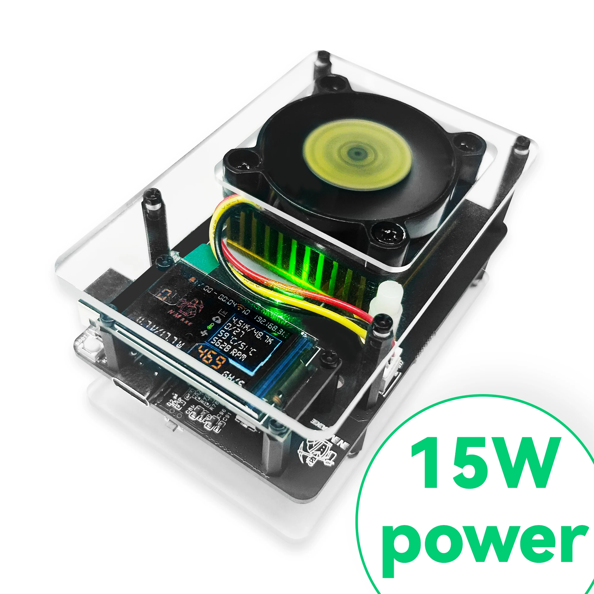 NMAxe Bitcoin NM Miner Official BM1366 ASIC Chip Solo Lottery bitaxe ultra 500G Fully Colorful Open-source Home Use low power