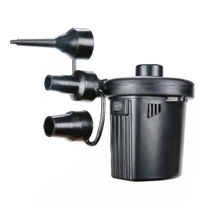 Bomba inflable de aire para colchón de aire, barco, coche, bomba de aire eléctrica portátil de 220V/12V para inflador de Camping de coche, 70W para soplador