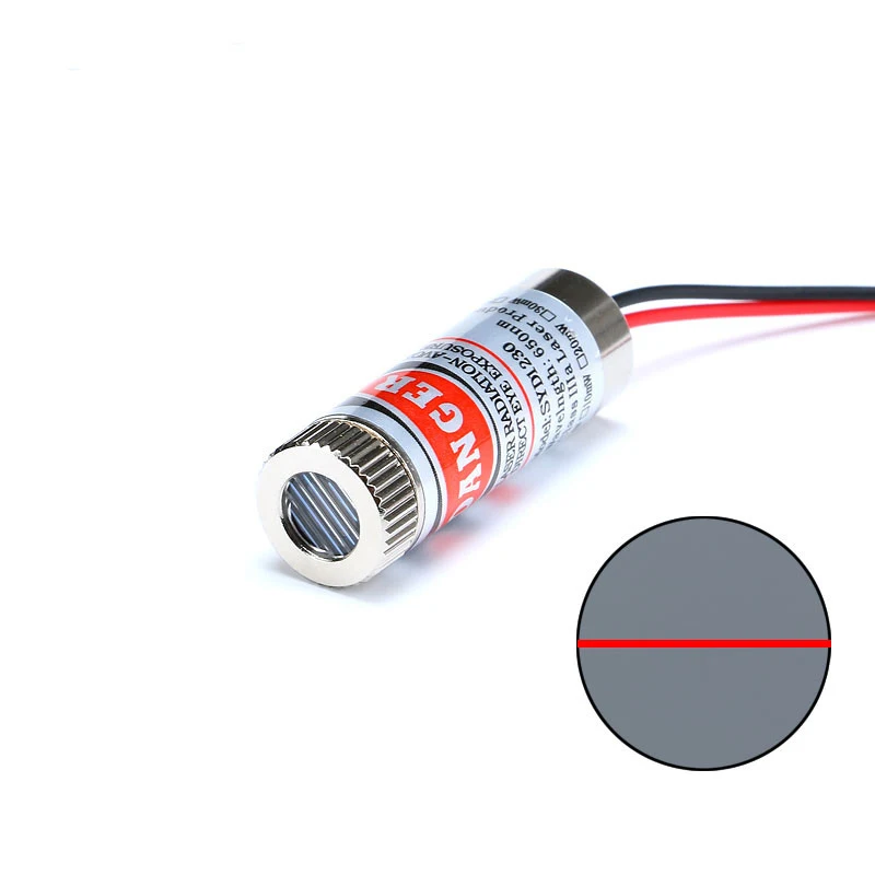 650nm 5mW  Line/Cross/red Point Laser Module Head Adjustable Beam 3-5V 12MM Glass Lens Focusable  Diode Head  Industrial Class