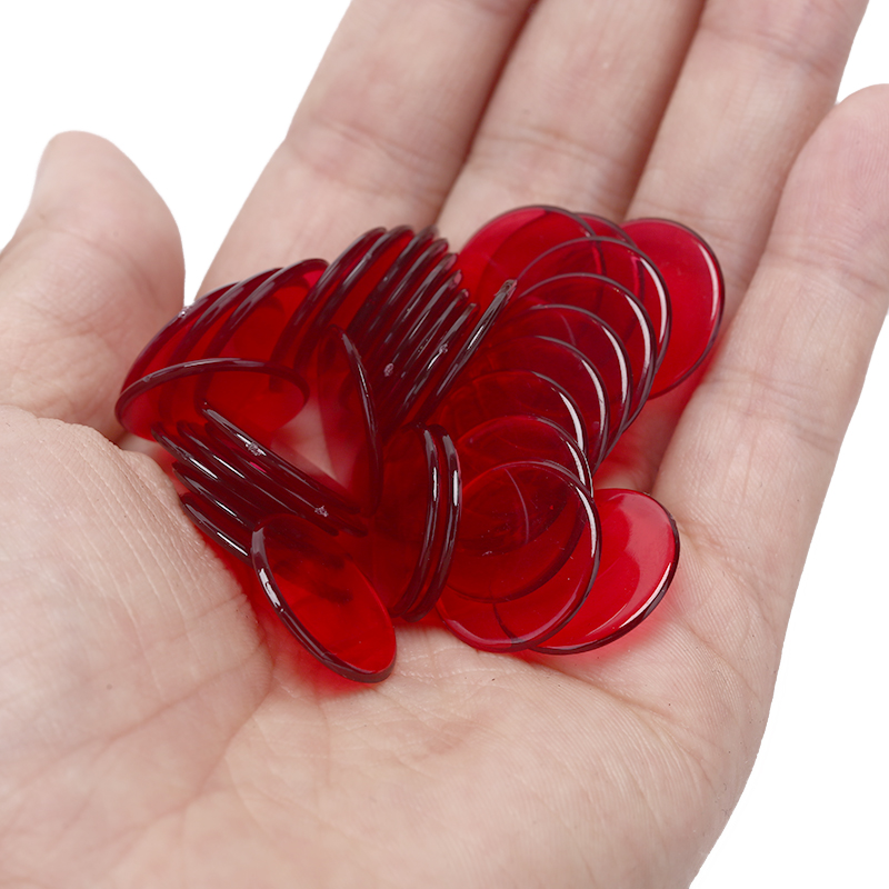 100 個 19 ミリメートルポーカーチップカウントビンゴチップビンゴゲームカードプラスチックゲーム用