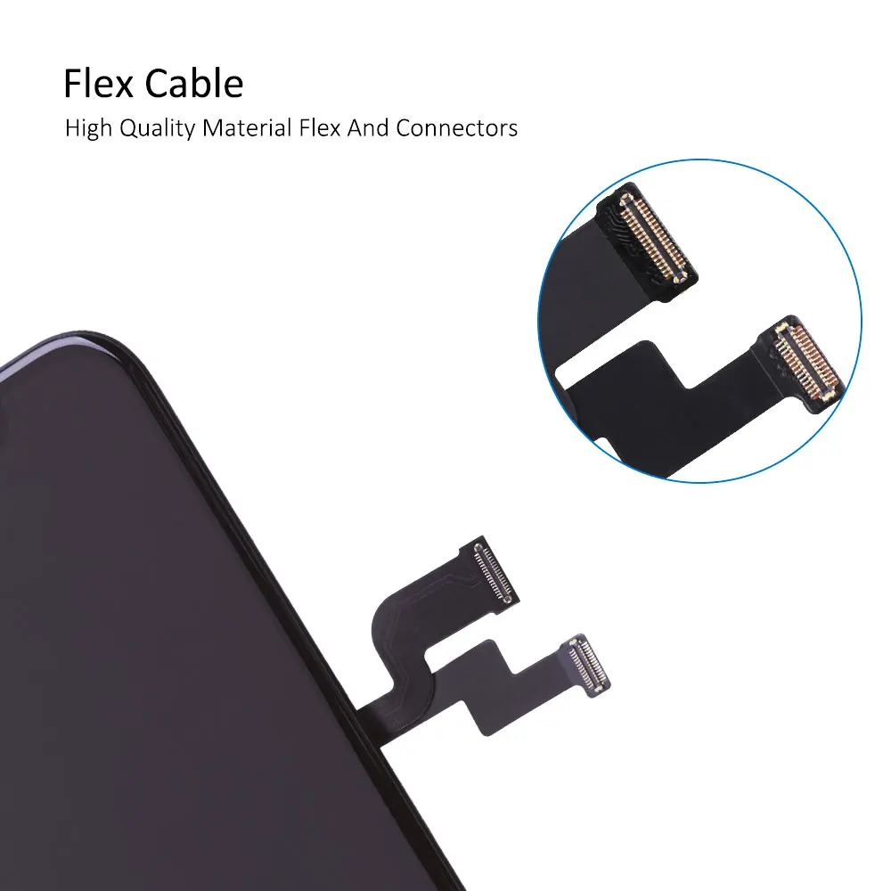 Elekworld Best Choice incell LCD สําหรับ iPhone X จอแสดงผล 3D Touch Digitizer Assembly ไม่มี Dead Pixel เปลี่ยน