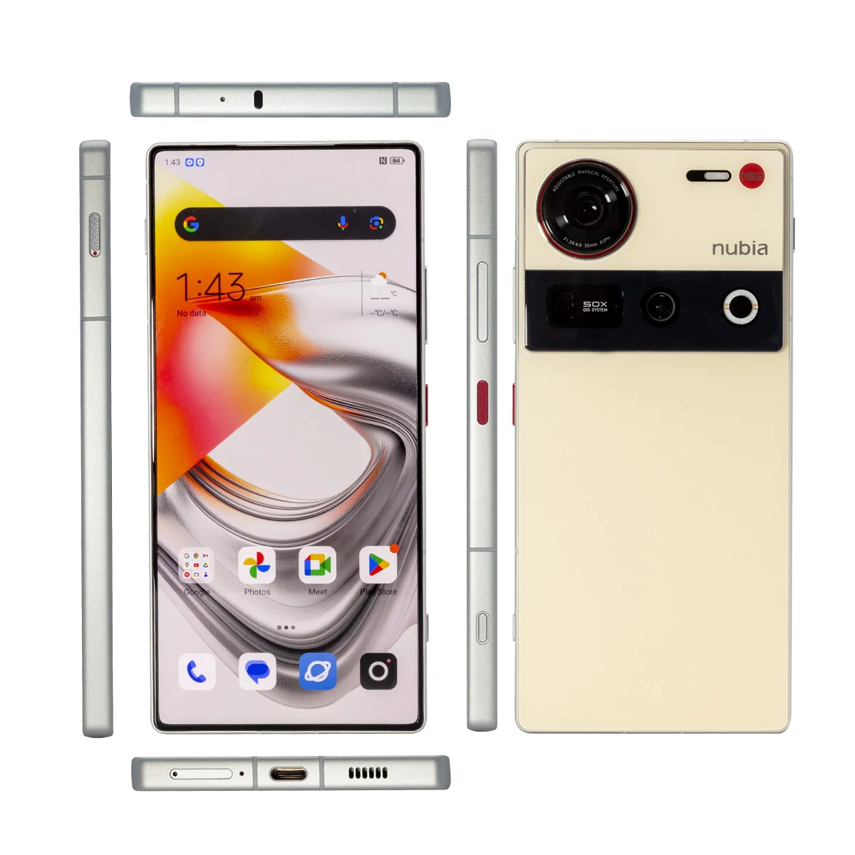 Versión Global Nubia Z70 Ultra NX733J 5G Smartphone Snapdragon 8 Elite 6,85 "144Hz Pantalla AMOLED 6150mAh 80W Carga Rápida IP69