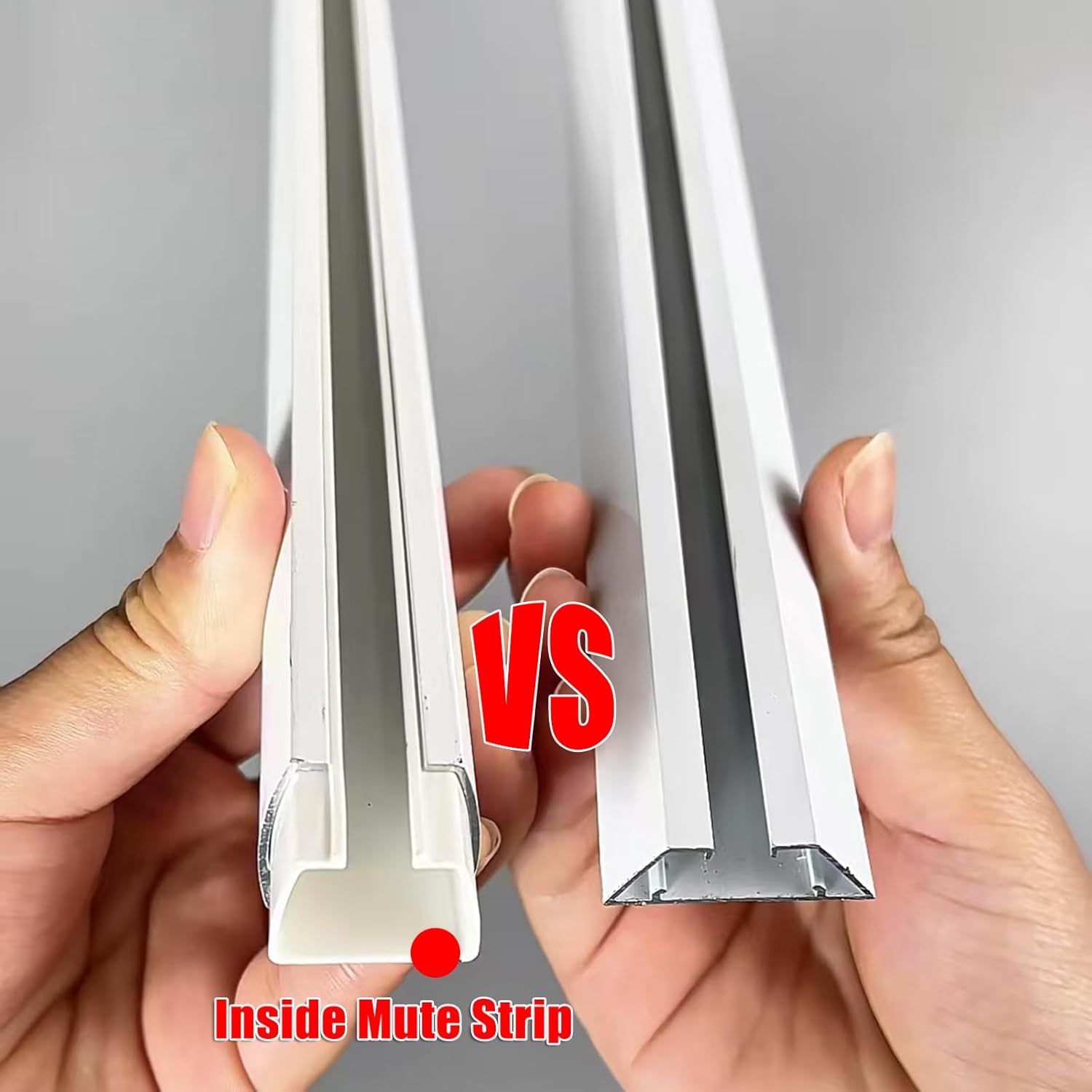 & Cortina de pared TracksSent Barras de cortina de aleación de aluminio para sala de estar y dormitorio, divisor de 1,50 m,