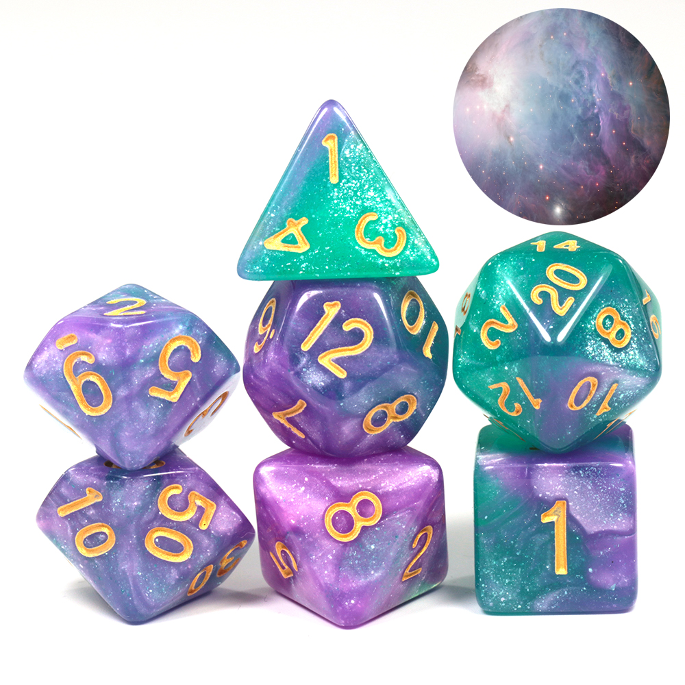 Acessórios para jogos de tabuleiro, cubos, dados acrílicos de alta qualidade, efeito sanguíneo exclusivo, mistura de cores, para entretenimento, jogos de mesa