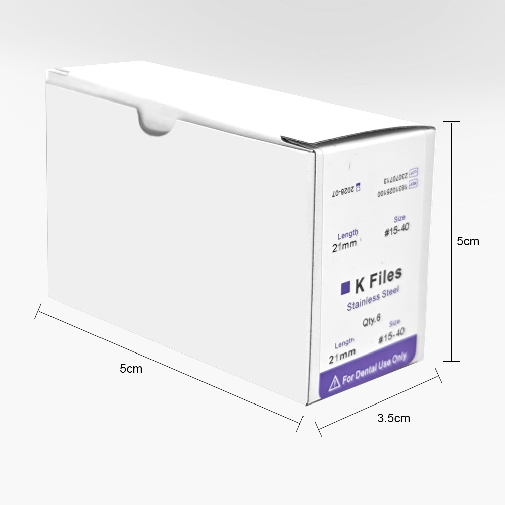 ELIJAH 60Pcs Dental K Files 21mm/25mm Stainless Steel Hand Use Root Canal Files Endodontic Instruments Dentist Treatment Tools