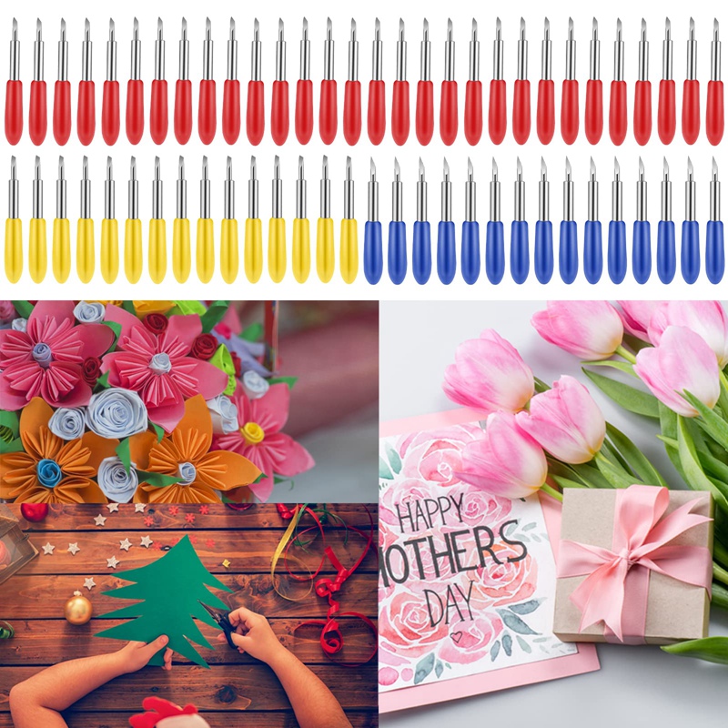 Pièce de rechange pour Cricut Explore Air 2/Air 3/Maker, 60 pièces, avec 15 pièces à pointe fine